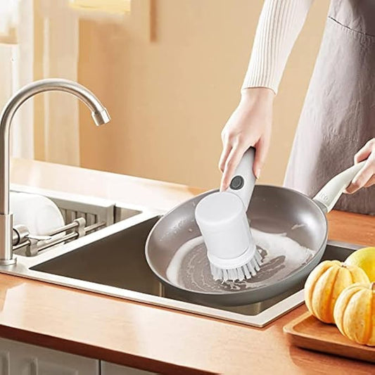Electric Spin Cleaning Brush – Powerful Cordless Scrubber with 3 Replaceable Heads for Bathroom, Kitchen & Tiles